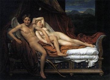Cupido y Psique Jacques Louis David desnudos Pinturas al óleo
